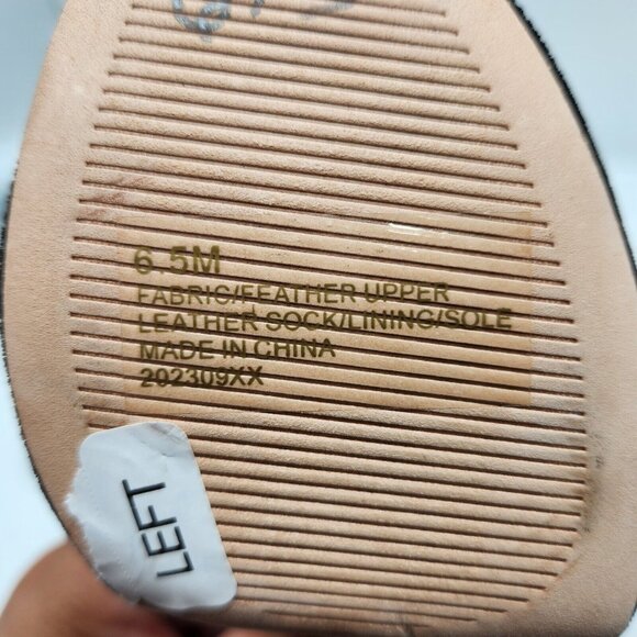 Antonio Melani Platform Sandals Size 6.5 Black Velvet - Picture 13 of 14